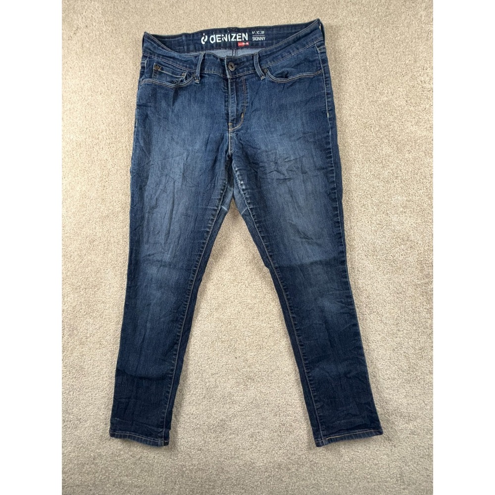Denizen From Levis Jeans Womens 10 Blue Denim Cotton Mid Rise Modern Skinny Leg
